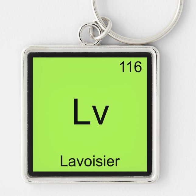 Llavero Lv - Camiseta divertida del símbolo del elemento q (Frente)