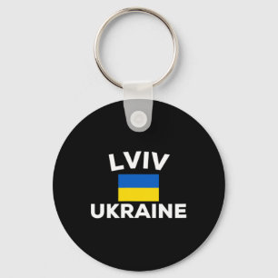 Llavero Lviv Ucrania Bandera ucraniana País Ciudad Turista