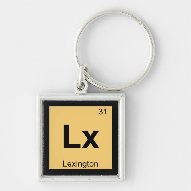 Llavero Lx - Mesa Periódica De Química De Lexington Kentuc (Frente)