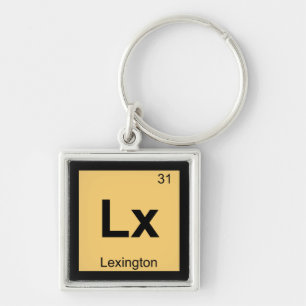 Llavero Lx - Mesa Periódica de Química Lexington Kentuck