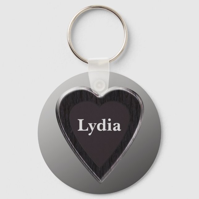 Llavero Lydia Heart Keychain por 369MyName (Anverso)