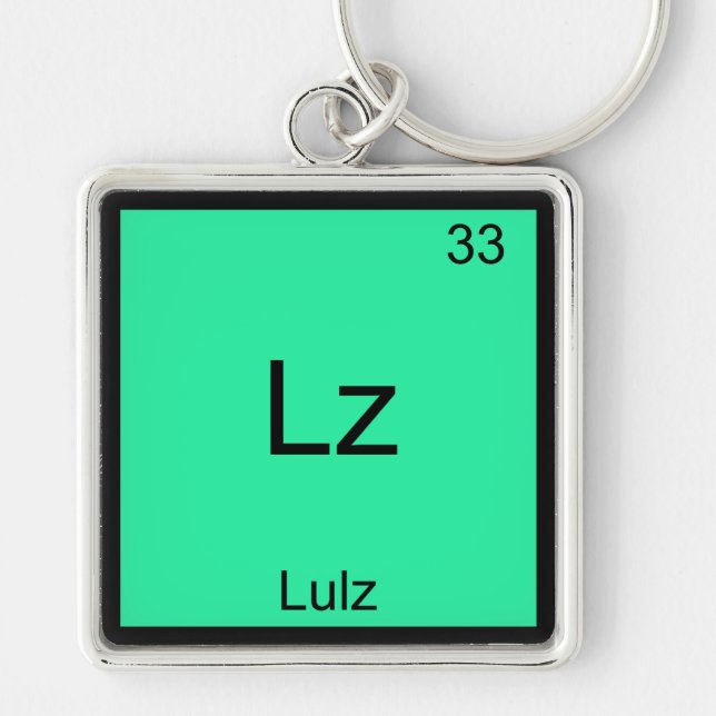 Llavero Lz - Lulz Funny Meme Química Elemento T-Shirt (Frente)