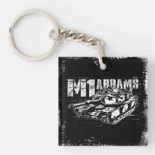 Llavero M1 Abrams Square (doble cara) Keychain