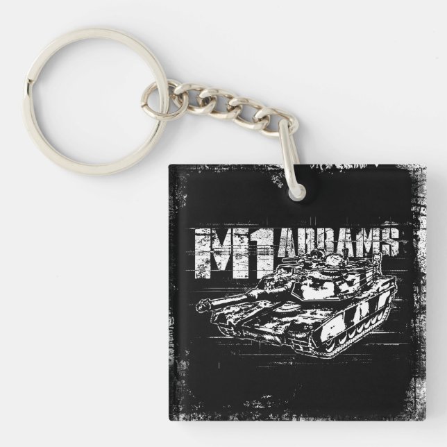 Llavero M1 Abrams Square (doble cara) Keychain (Frente)