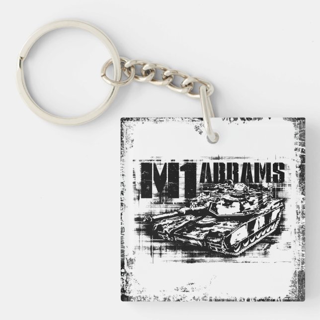 Llavero M1 Abrams Square (doble cara) Keychain (Frente)