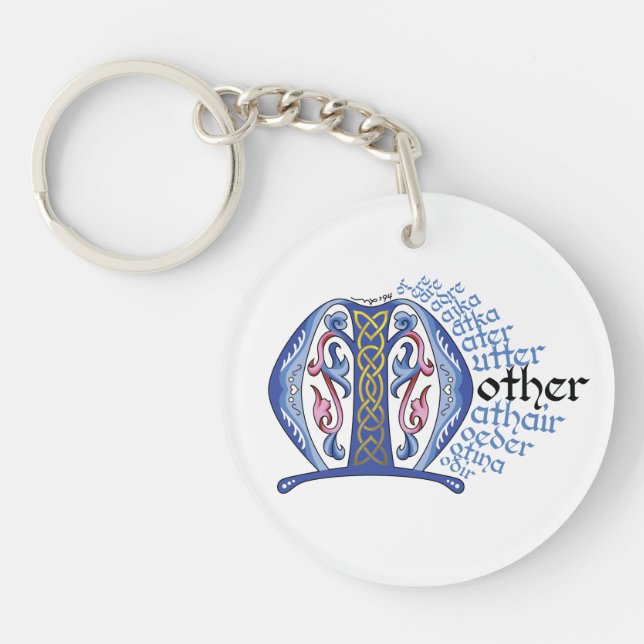 Llavero M es para Mother Keychain (Frente)