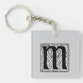 Llavero M Monogramm schwarz