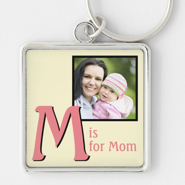 Llavero M para mamá (Frente)