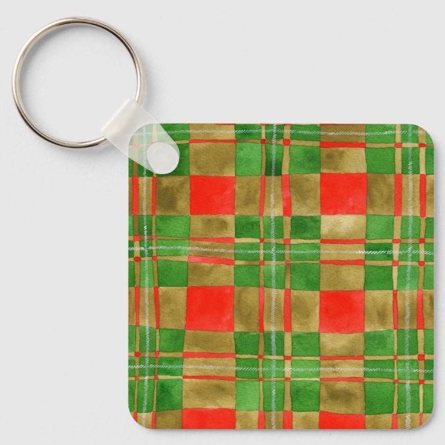 Llavero MAC GREGOR TARTAN Aluminio Square Keychain (Anverso)