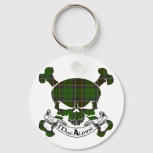 Llavero MacAlpine Tartan Skull