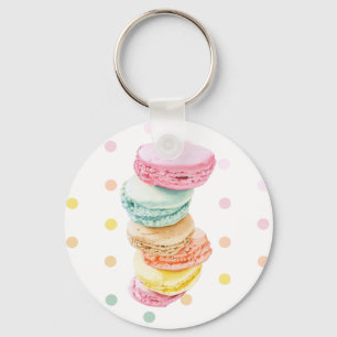 Llavero Macarons puntos Keychain