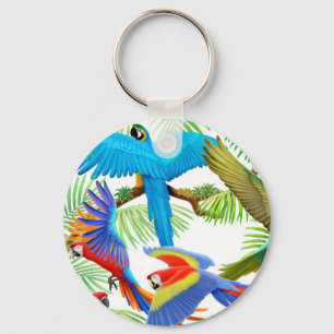 Llavero Macaw Jungle Keychain