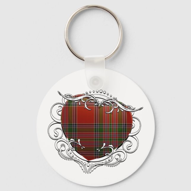 Llavero MacBean Tartan Heart (Anverso)