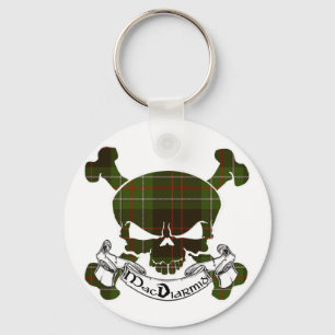 Llavero MacDiarmid Tartan Skull