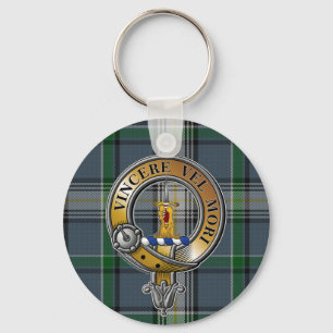 Llavero MacDowall Tartan & Badge