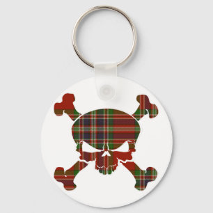 Llavero MacFarlane Tartan Skull No Banner