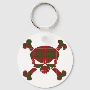 Llavero MacFie Tartan Skull No Banner