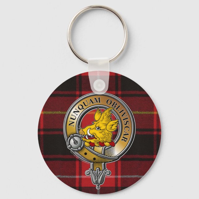 Llavero MacIver Tartan & Badge (Anverso)