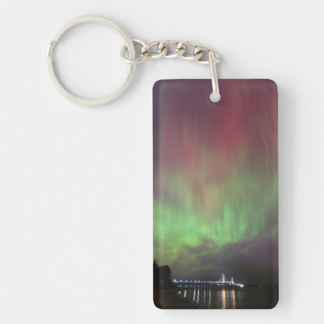 Llavero Mackinac Bridge Aurora Keychain (Frente)