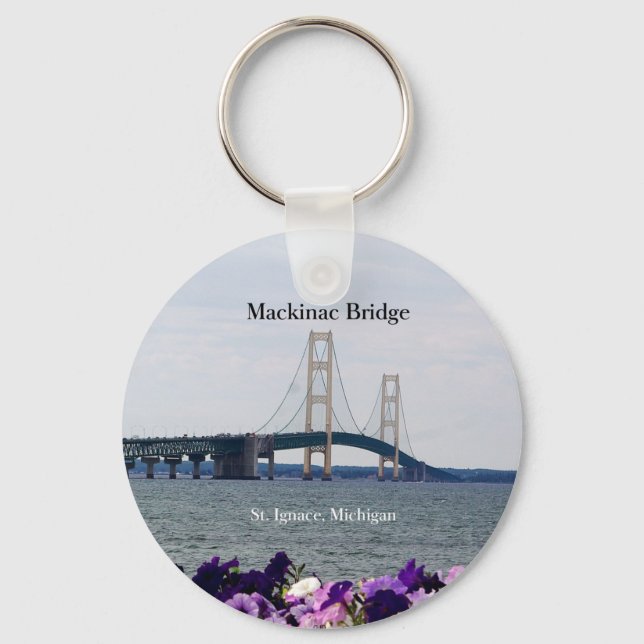 Llavero Mackinac Bridge Spring St. Ignace Spring key chain (Anverso)