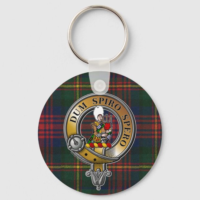 Llavero MacLennan Tartan & Badge (Anverso)