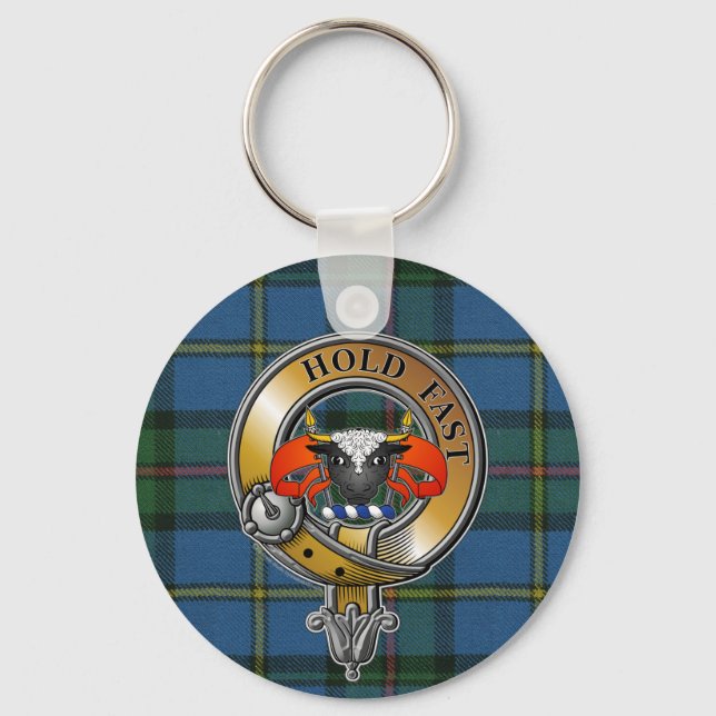 Llavero MacLeod Tartan & Badge (Anverso)