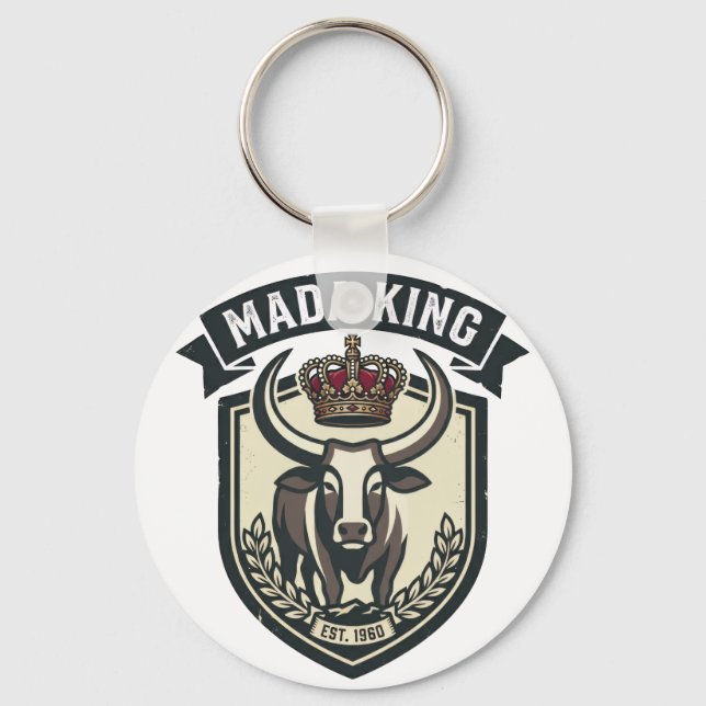 Llavero MADA KING | Malagasy Zebu Madagascar (Anverso)