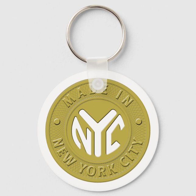 Llavero MADE EN cadena de claves NYC (Anverso)