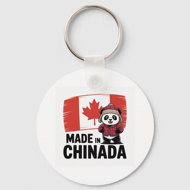 Llavero Made in Chinada Panda – Chinese Canadian (Anverso)