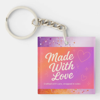 Llavero Made with Love Keychain