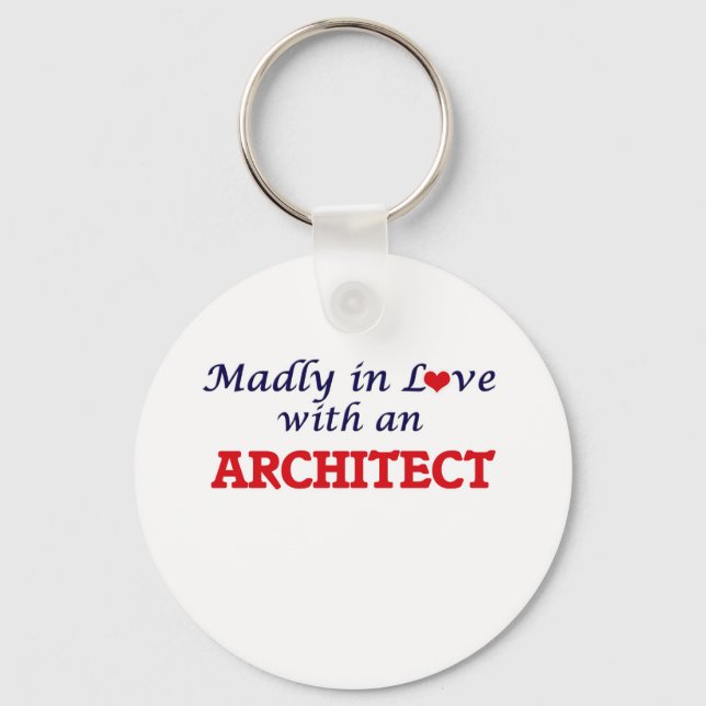 Llavero Madly enamorada de un arquitecto (Anverso)