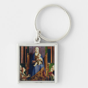 Llavero Madonna con el santo Nicholas de Bari