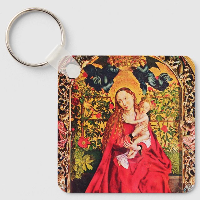 LLAVERO MADONNA DEL ROSA BOWER (Anverso)