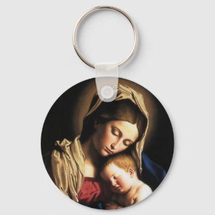 LLAVERO MADONNA E HIJO