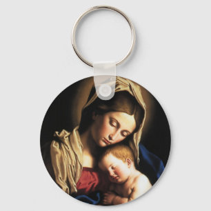 LLAVERO MADONNA E HIJO