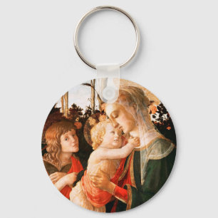 Llavero Madonna e hijo con San Juan Bautista