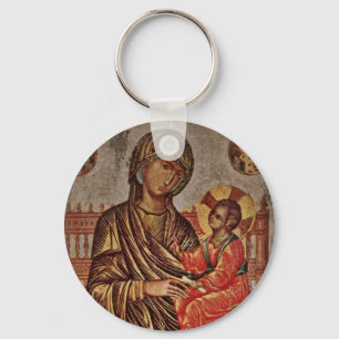 Llavero Madonna e icono del niño