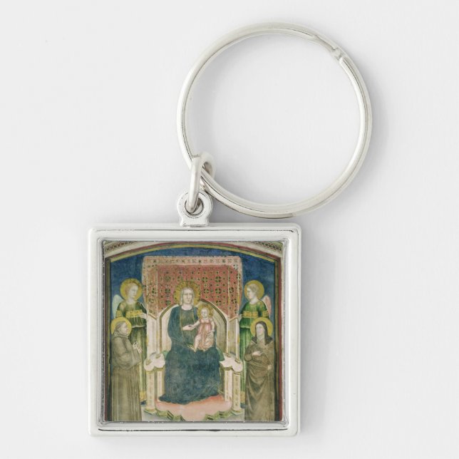 Llavero Madonna Enthroned con St Francis de Assisi (Frente)
