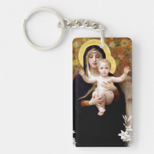 Llavero Madonna y el niño - Imán religioso