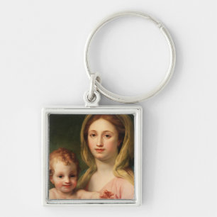 Llavero Madonna y niño con dos ángeles, 1770-73