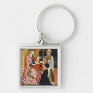 Llavero Madonna y niño con el donante