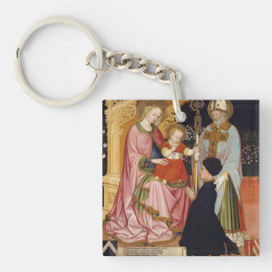 Llavero Madonna y niño con el donante