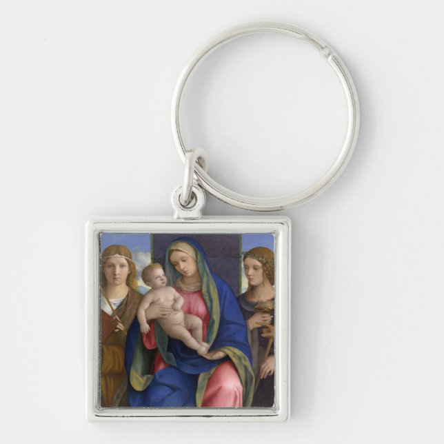 Llavero Madonna y niño con los santos (Frente)