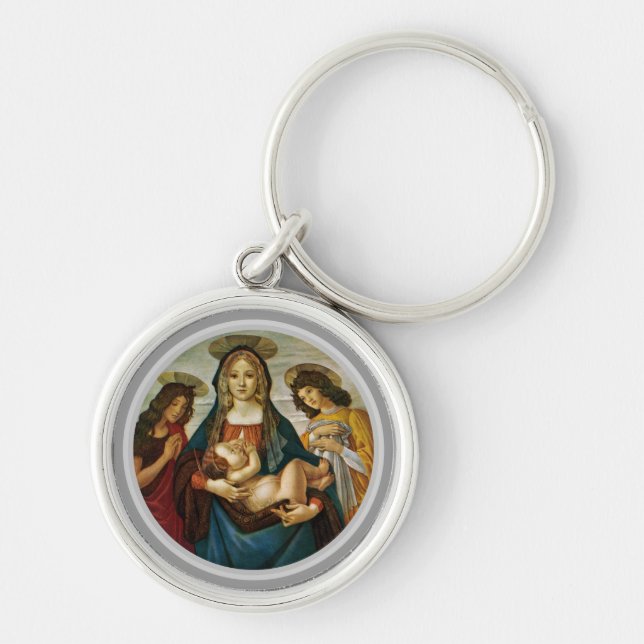 Llavero Madonna y Niño de Botticelli (Frente)