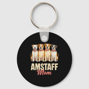 Llavero Madre American Staffordshire Amante de Mascotas Du