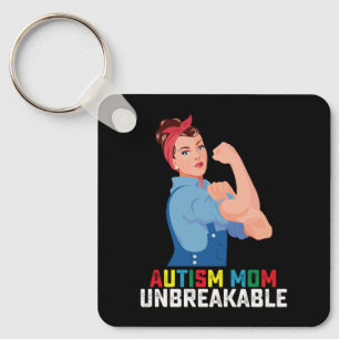 Llavero Madre Autista Inquebrantable Orgullosa Familia Aut