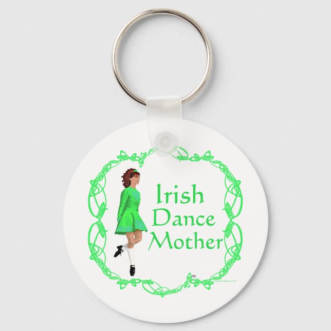 Llavero Madre de Baile Irlandés - Verde (Anverso)
