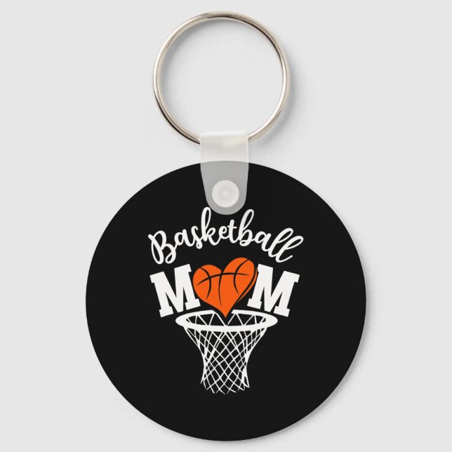 Llavero Madre de básquetbol, Novedad torcida, madre afligi (Anverso)