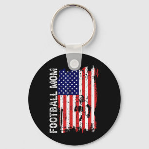 Llavero Madre De Fútbol Bandera Americana Madre Patriótica