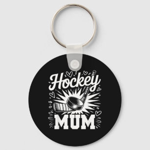 Llavero Madre de Hockey Corazón Familia Día de las Madres